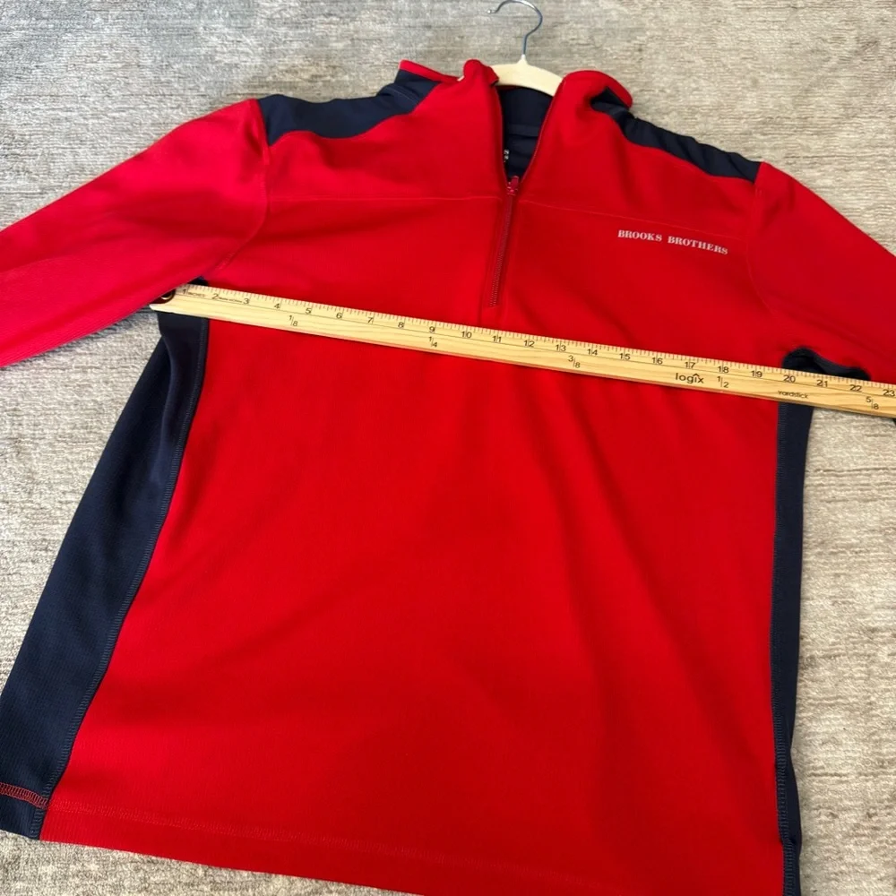 Brooks Brothers Men's Quarter Half Zip-Up Athletic Shirt Base Layer - Picture 8 of 10